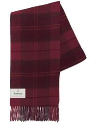 Barbour - Wool-Cashmere Mineral Tartan Scarf - Lyst