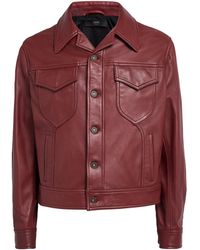 Amiri - Vintage-Cut Leather Jacket - Lyst