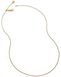 Monica Vinader - Vermeil Fine Chain Necklace - Lyst