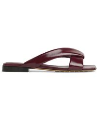 Bottega Veneta - Leather Riva Mules - Lyst