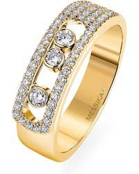 Messika - Yellow Gold And Diamond Move Noa Ring - Lyst
