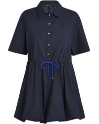 Maje - Cotton Bubble-Hem Mini Dress - Lyst
