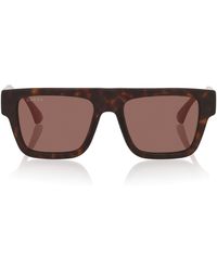 Gucci - Acetate Rectangle Sunglasses - Lyst