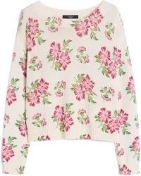 Weekend by Maxmara - Cotton Floral Sweater - Lyst