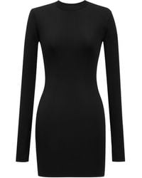 Saint Laurent - Knitted Mini Dress - Lyst