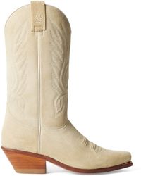 Ralph Lauren - Suede Chilton Cowboy Boots - Lyst