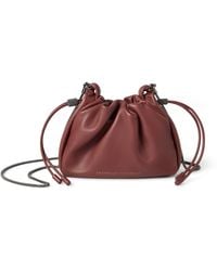 Brunello Cucinelli - Mini Leather Mellow Bucket Bag - Lyst