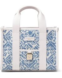 Aspinal of London - Canvas Raffia Henley Tote Bag - Lyst