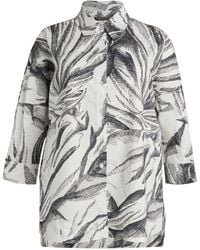 Marina Rinaldi - Cotton Sketch Print Jacket - Lyst