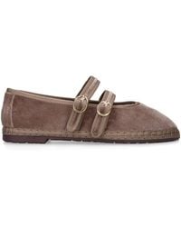 Flabelus - Velvet Claire Mary Jane Flats - Lyst