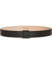 Balmain - Leather B-buckle Belt - Lyst