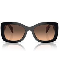 Prada - Acetate Geometric Sunglasses - Lyst