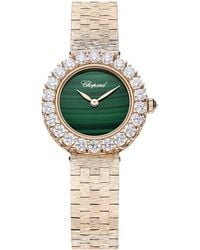 Chopard - Diamond And Malachite L'Heure Du Diamant Watch - Lyst