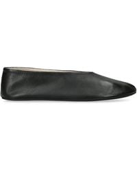 The Row - Stella Leather Ballet Flats - Lyst
