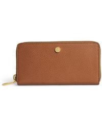 Harrods - Pebbled Leather Wallet - Lyst