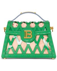 Balmain - Patent Leather B-buzz Dynasty Bag - Lyst