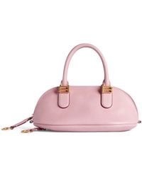 Balenciaga - Mini Leather Bolero Bowling Bag - Lyst