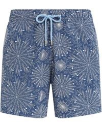 Vilebrequin - Embroidered Mosaic Urchin Swim Shorts - Lyst
