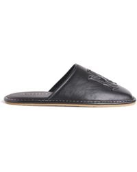Amiri - Leather Ma Logo Slippers - Lyst