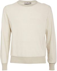 Canali Cotton-cashmere Sweatshirt - White