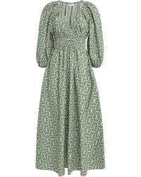Matteau - Organic Cotton Printed Midi Dress - Lyst