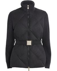 Eleventy - Belted Quilted Jacket - Lyst
