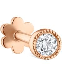 Maria Tash - Scalloped Set Diamond Threaded Stud Earring - Lyst