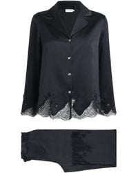 Manitu - Silk Lace-Trim Luella Pyjama Set - Lyst