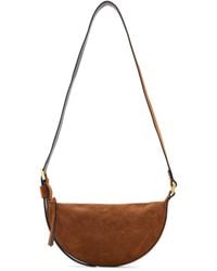 AllSaints - Suede Half Moon Cross-Body Bag - Lyst
