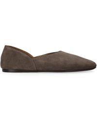 KHAITE - Suede Jane Ballet Flats - Lyst