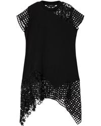 AllSaints - Cotton Mesh Zala T-Shirt Dress - Lyst