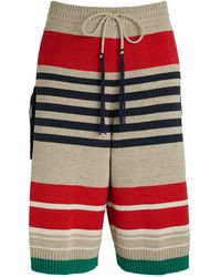 Craig Green - Striped Knitted Shorts - Lyst