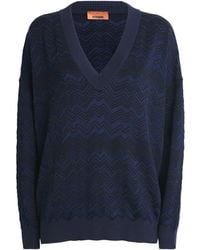 Missoni - Chevron V-Neck Sweater - Lyst