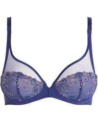 Simone Perele - Embroidered Plunge Delice Bra - Lyst