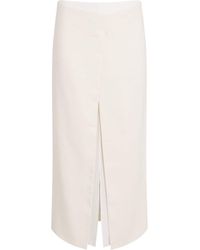 KHAITE - Double-Layered Midi Skirt - Lyst