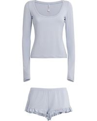 Skims - Modal-Blend Long-Sleeve Pyjama Set - Lyst