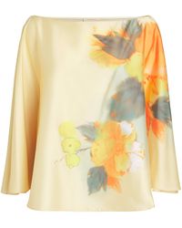 Cinq À Sept - Watercolour Floral Carole Top - Lyst