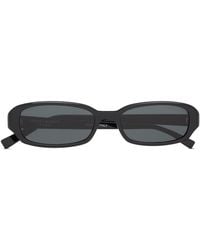 Saint Laurent - Acetate Oval Sunglasses - Lyst