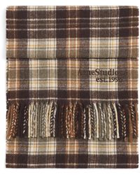 Acne Studios - Cashmere-Wool Check Scarf - Lyst