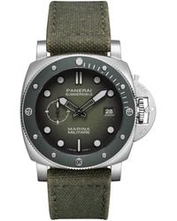 Panerai - Stainless Steel Submersible Marina Militare Watch - Lyst