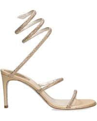 Rene Caovilla - Satin Embellished Cleo Sandals 80 - Lyst