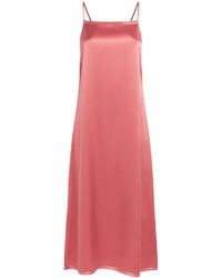 JOSEPH - Silk Satin Agnes Midi Dress - Lyst