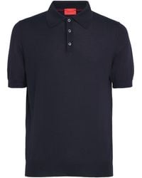 Isaia - Cashmere-Silk Knit Polo Shirt - Lyst