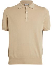 Canali - Cotton Piqué Polo Shirt - Lyst
