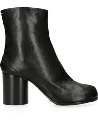 Maison Margiela - Leather Tabi Ankle Boots 80 - Lyst