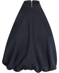 Claudie Pierlot - Satin Open-Back Blouse - Lyst