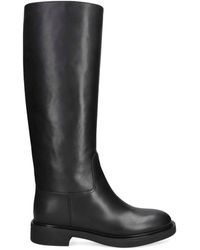 Gianvito Rossi - Leather Ascott Knee-High Boots - Lyst