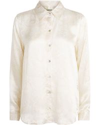 L'Agence - Silk Tyler Blouse - Lyst