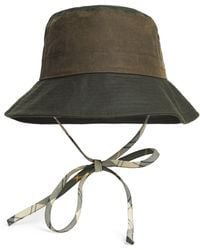 Barbour - Waxed Cotton Brackley Bucket Hat - Lyst