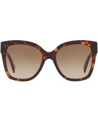 Gucci - Rectangular Tortoiseshell Sunglasses - Lyst